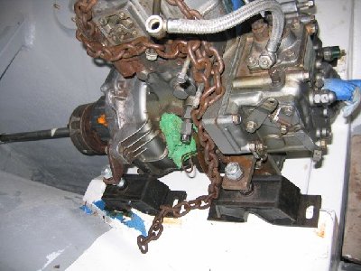 Note the offset of the mounts on the base